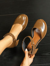 Women's Round Toe High Heel Mary Jane Pumps Thick Heel, Mid Heel, 2024 Autumn Winter New Styles,